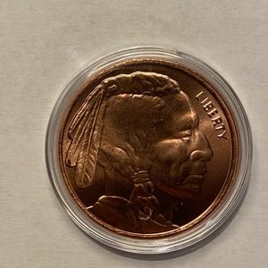 1 Ounce Copper Round In Protective Case